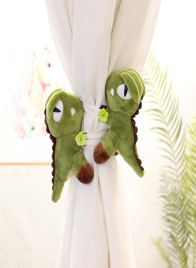 Cciphy 1 Pair Cartoon Dinosaur Curtain Holdbacks Cute Tiebacks Animal Holders Window Accessories for Children Nursery Curtain Decoration (Dinosaur) - Image 3